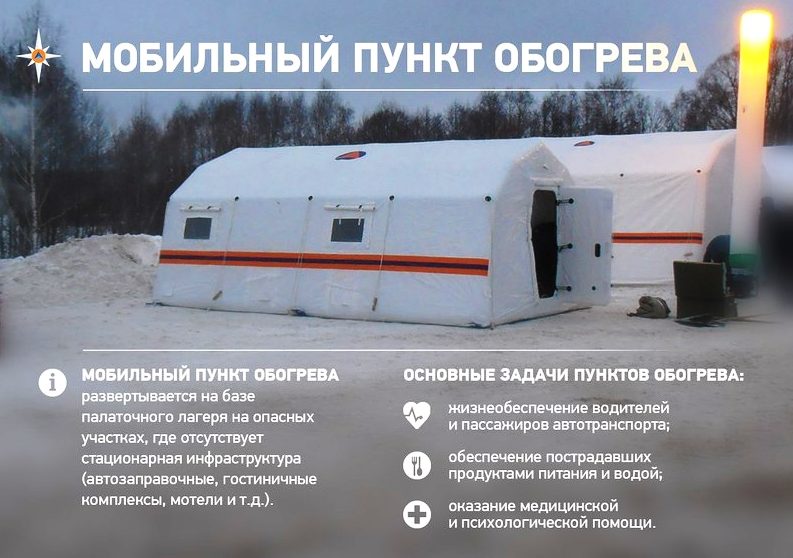 Мобильный пункт обогрева